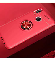 Huawei P Smart 2019 Kılıf Yüzüklü Magnetli Ravel Case (Kırmızı)