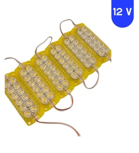 10 Adet 12 Volt 2.4 Watt 12 SMD Ledli Animasyonlu Sarı - Amber Çakar Modül