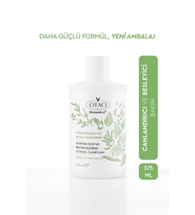 Otacı Botanics + Canlandırıcı & Besleyici 10 Bitki Özü  Şampuan 375ml