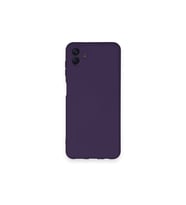 Samsung Galaxy A04 Kılıf Nano İçi Kadife Silikon - Mor