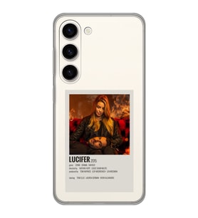 Samsung Galaxy S23 Uyumlu LuciULTRAr Minimalist Poster Desenli Şeffaf Telefon Kılıfı
