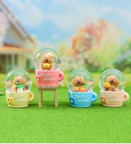 Mini Işıklı Capybara Fincan Kar Küresi