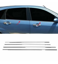 Ford Focus 1 HB Krom Cam Çıtası Tk 1998-2005 4Prç Paslanmaz Çelik