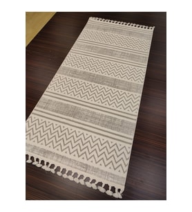 HALIMARKA HALIMARKA K-SMR SM009A BEYAZ GRİ İSKANDİNAV HALI YOLLUK 97X200 CM