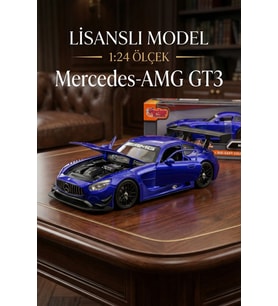 Motormax 1:24 Mercedes-AMG GT3 Model Araba - Metal Diecast - Lacivert