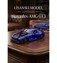 Motormax 1:24 Mercedes-AMG GT3 Model Araba - Metal Diecast - Lacivert