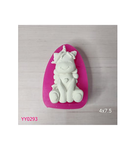 YY0293 Oturan Unicorn Silikon Kalıp