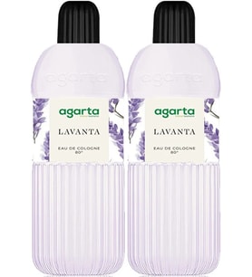 Agarta Kolonya 400 ML Lavanta 80 Derece Pet Şişe (2 Li Set)