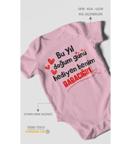 Babaya Özel Kısa Kollu Bebek Body %100 Pamuk