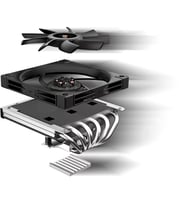 DEEPCOOL AN600 Düşük Profil (Low Profile) 6 Isı Borulu 120mm Slim PWM AM5-1851p Hava Soğutmalı İşlemci Fanı