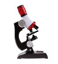 TechTic 100x-1200x  Eğitici Mikroskop Kiti Monoküler Biyolojik Mikroskop Science Zoom Led Işıklı + 12 Adet Biyolojik Örnek Hediye