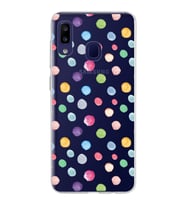 PrintiFy Samsung Galaxy M10s ile Uyumlu 1mm Slim Fit Water Color 6 Baskılı Şeffaf  Kılıf