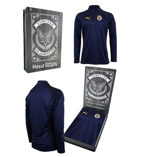 Fenerbahçe Orijinal 23/24 A Takım Yarım Fermuar Çocuk Sweat Kişiye Özel Kutulu (Lacivert)