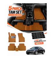 e-biz MERCEDES-BENZ E-COUPE-C207 (2009-2013) Uyumlu EVA Oto Paspas Metal Topukluklu Taba
