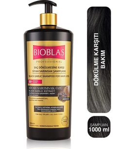 Bioblas Saç Dökülmesine Karşı Siyah Sarımsak Şampuanı 1.000 Ml Saç Dökülmesine Karşı Güçlendirici Formül