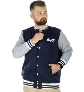 Mode XL Büyük Beden Erkek Kolej Mont Süper 22614 İndigo