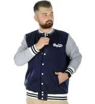 Mode XL Büyük Beden Erkek Kolej Mont Süper 22614 İndigo