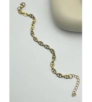 Çelik Gold Tasarım Bileklik - 25-blk135