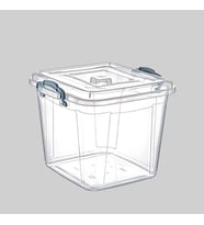 Polytime Şeffaf Kilitli Mutfak Eşya Gıda Saklama Düzenleme Kabı Kutusu - Kare - 4 Litre