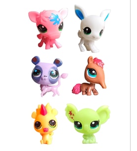 Littlest Pets Shop Minişler 6 Lı Oyuncak Miniş Ailesi 3.Model (Çok Renkli)