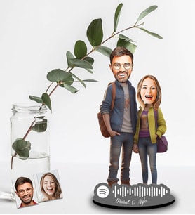 Kişiye Özel Spotify Sevgili Tasarımlı Ahşap Biblo Model-38