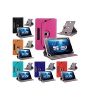 Fuchsia Galaxy Tab A 8.0" Inç T290 ile Uyumlu Dönerli Standlı Tablet Kılıfı