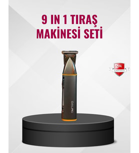 9’u 1 Arada Çoklu Bakım Tıraş Seti Profesyonel Saç Sakal Kesme