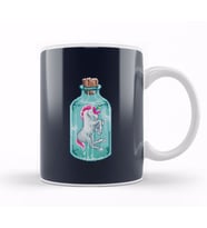 Unicorn In A Bottle Pixel Art Kupa Bardak Porselen