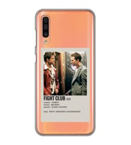 Samsung Galaxy A70 Uyumlu Fight Club Minimalist Poster Desenli Şeffaf Telefon Kılıfı