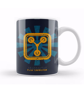 Back To The Future Flux Capacitor Retro Japanese Kupa Bardak Porselen