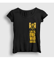Presmono Kadın Siyah Knocks V2 Breaking Bad T-Shirt 185021tt