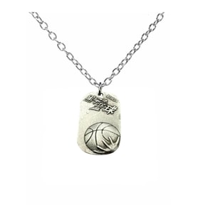 Kuroko Seirin Basketbol Takımı Kolyesi – Anime Tarzı Unisex Aksesuar - 60 cm Zincir