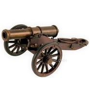 Vintage Amerikan İç Savaş Topu Nostaljik Metal Top Arabası 31cm (Karışık)