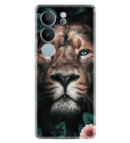 Vivo V29 Kılıf Desenli Silikon Leon Flowers 1333
