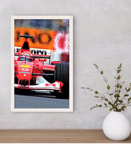 BK Gift Formula 1 Tasarımlı Dekoratif Ahşap Beyaz Çerçeveli Tablo-2