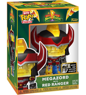 Funko Bitty Bots: Power Rangers - Red Ranger Ile Megazord Resmi Süper Kahramanlar - Koleksiyon Oyu