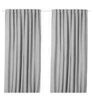 Karartma Perde/2 Kanat, Gri, 145x300 cm, Loş Işık, Polyester