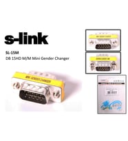 S-link sl-15m Vga erkek-erkek 15pin Dönüştürücü