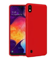 Samsung Galaxy A10 İçi Kadife Silikon Kılıf Kırmızı