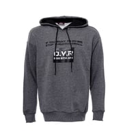 Kapşonlu Baskılı Füme Erkek Sweatshirt - Wessi