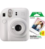 Fujifilm İnstax Mini 12 Fotoğraf Makinesi+Askı+pil+20'li film (beyaz)