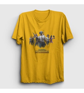 Presmono Unisex Sarı Team Pubg T-Shirt 30590tt (Sarı)