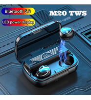 Earbuds Tws M20 Anc Destekli Powerbanklı LED Göstergeli Bluetooth Kulaklık (Siyah)