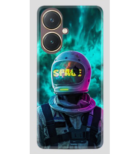 Vivo Y27 Kılıf Desenli Silikon Platinium Series Space 1814
