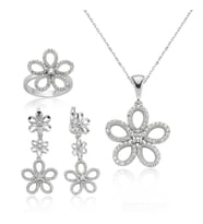 Gümüş Papatya Bayan Set (Standart)