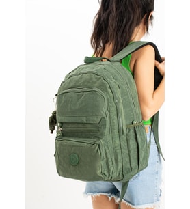 Ultra Hafif Çok Cepli Krinkıl Sırt Çantası Unisex Yeşil(Model: 571-3B)
