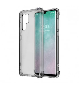 Blogy P30 Pro ile Uyumlu Crystal Fit Kılıf Smoke Black (Siyah)