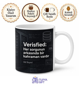 Veri Tabanı Yöneticisine DBA SQL Sorguları Veri Kurtarma Kupa Bardak Hediye