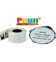 PUUN®Dymo Lw 99010 Muadil Adres Etıketı 130 Etiket/rulo;28MM x 89MM (Çok Renkli)