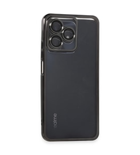 Realme C53 Kılıf Kamera Korumalı Lensli Silikon - Siyah